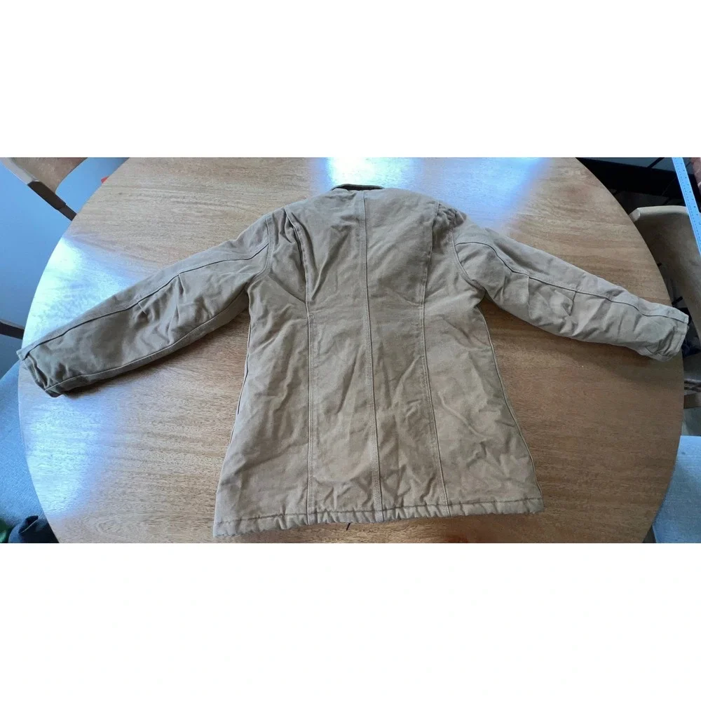 Carhartt Women's WC026 Sandstone Coat Jacket Brown Quilted Lined Size M Medium - Picture 9 of 10